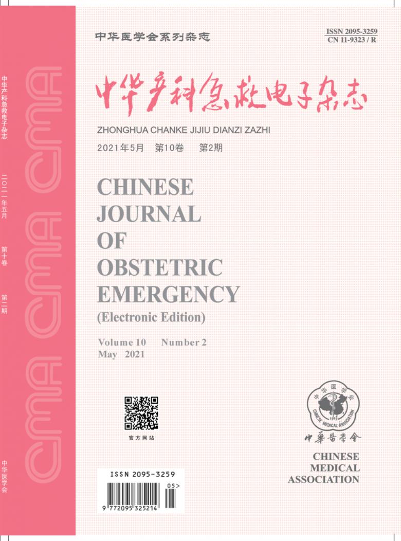 中华产科急救电子杂志封面