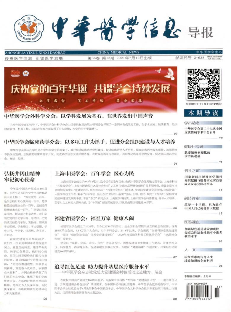 中华医学信息导报封面