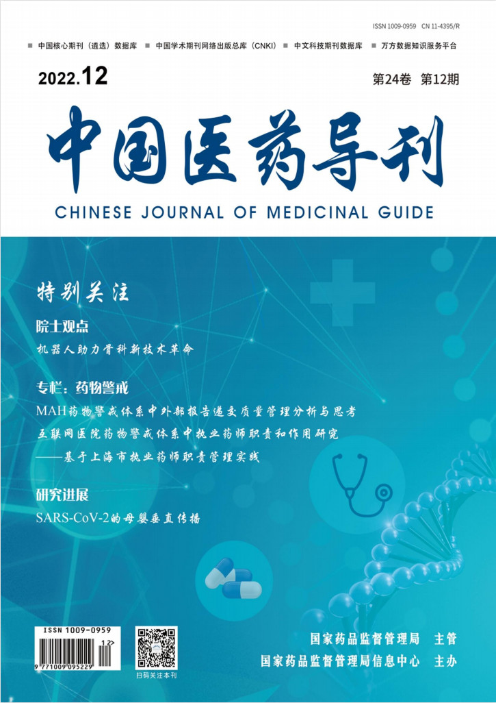 中国医药导刊杂志封面