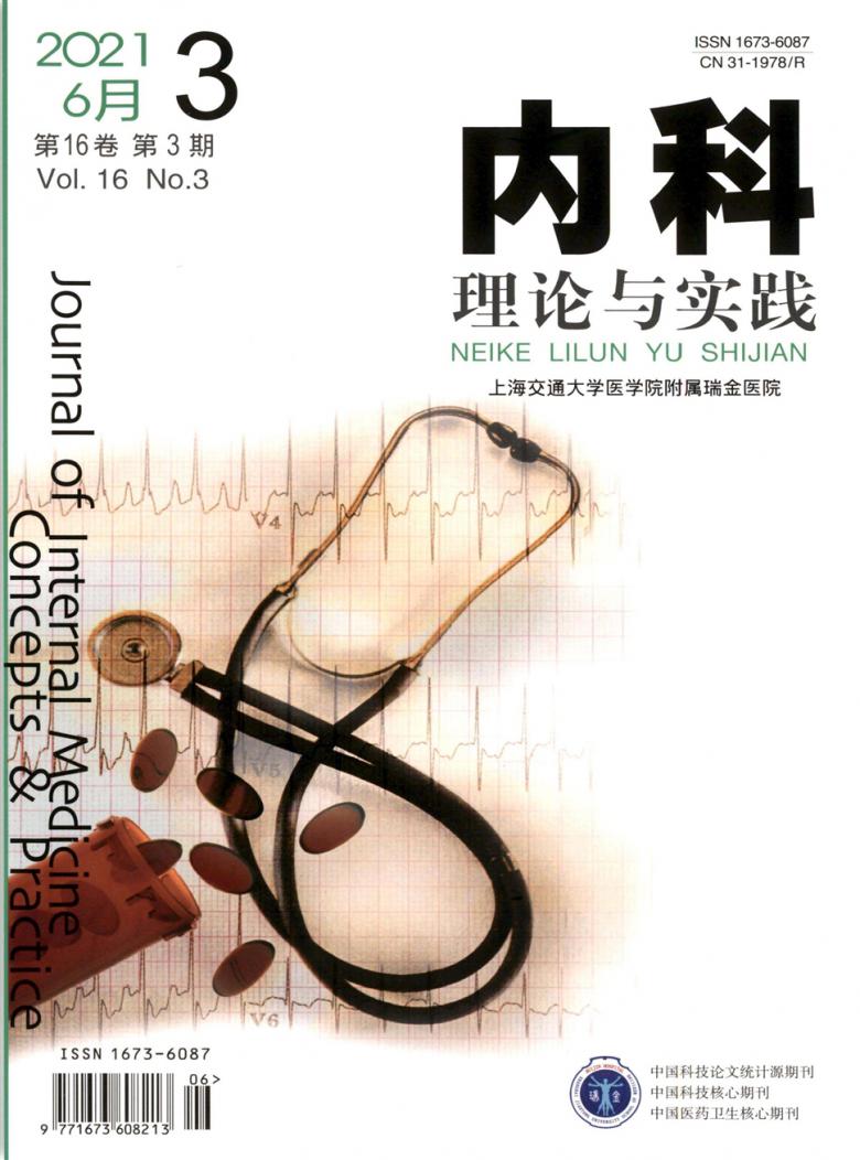 内科理论与实践杂志封面