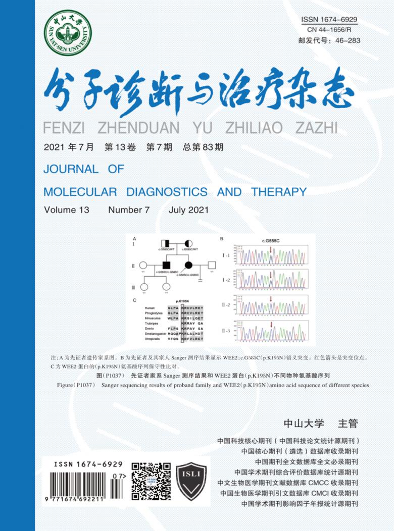 分子诊断与治疗杂志封面