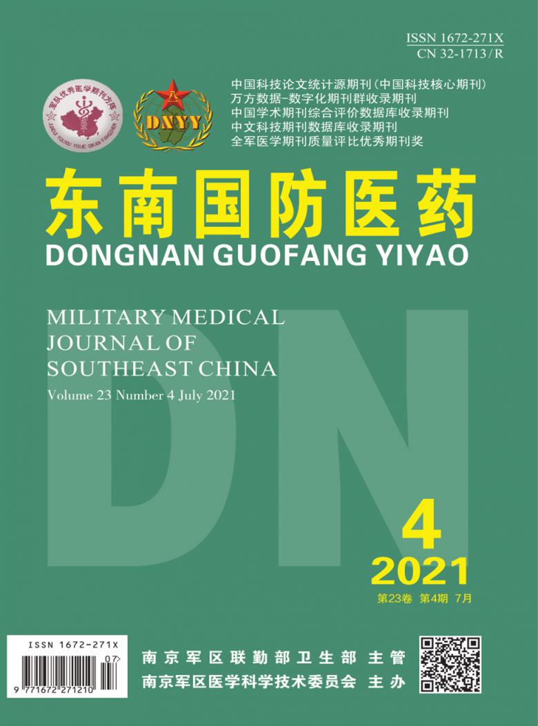 东南国防医药杂志封面