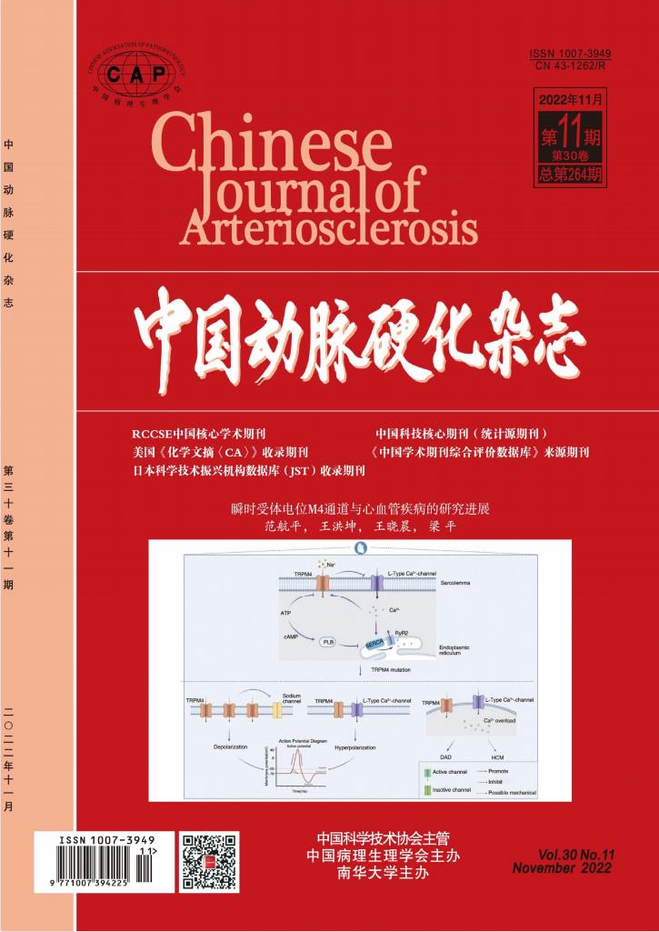 中国动脉硬化杂志封面