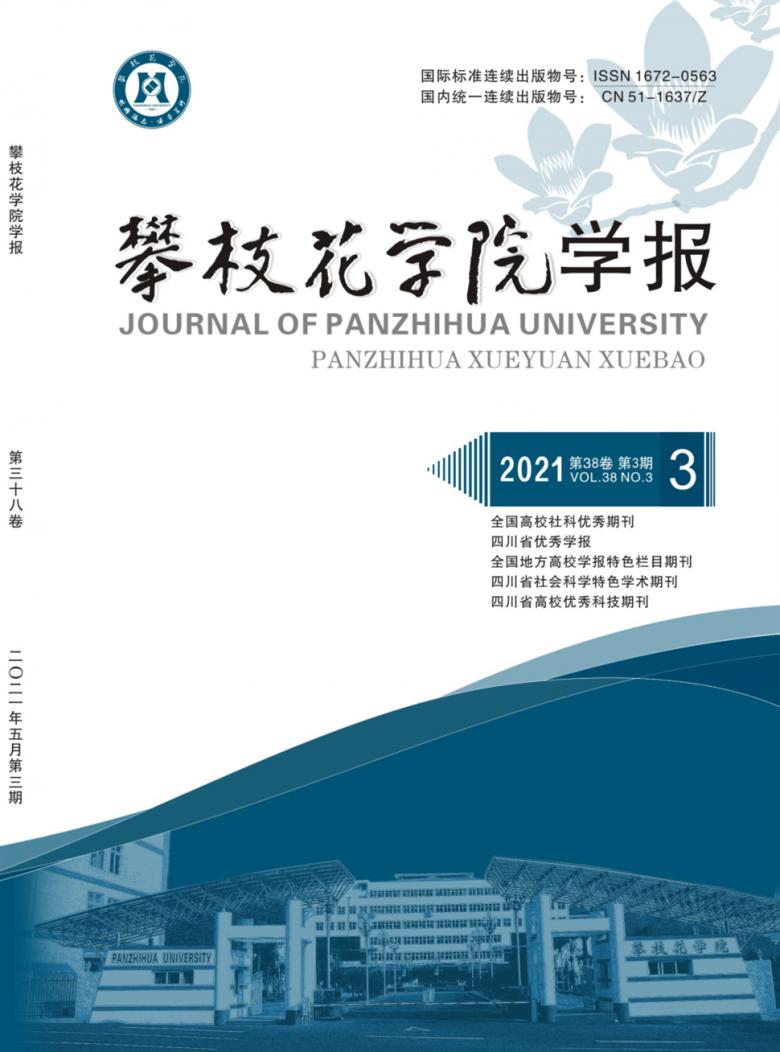 攀枝花学院学报封面