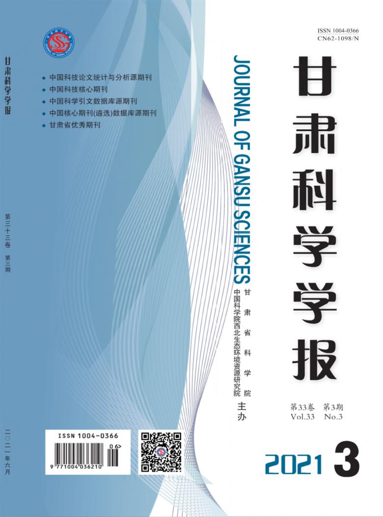 甘肃科学学报杂志封面