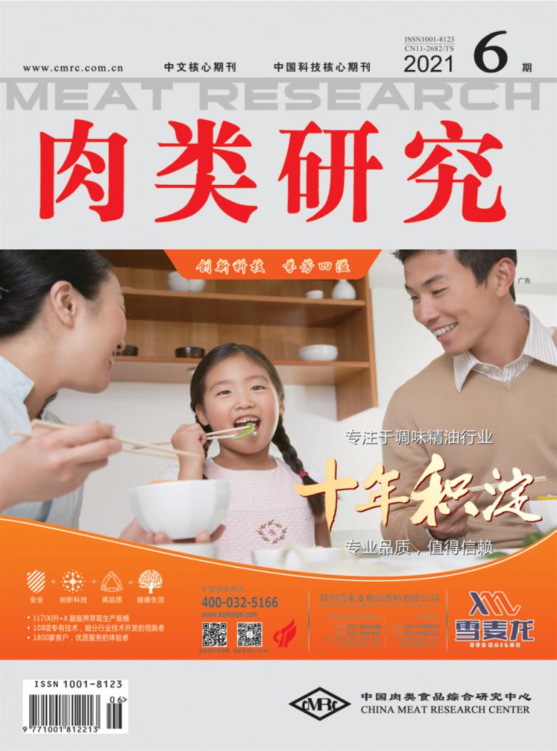 肉类研究杂志封面